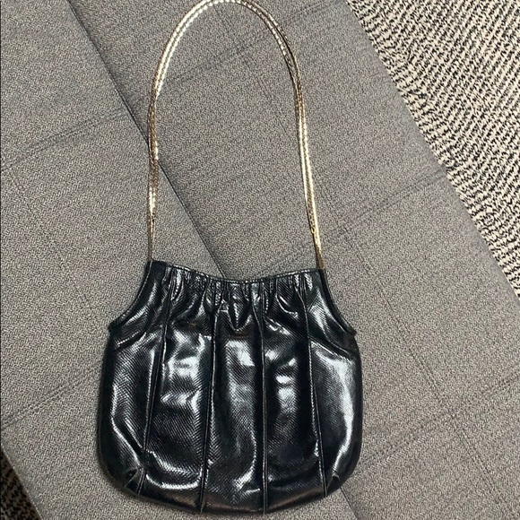 finesse la model Handbags - Black snakeskin purse